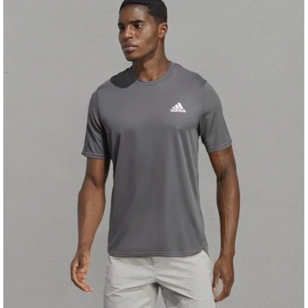 Adidas Men's AEROREADY Short Sleeve Crew Neck Designed for Movement Tee size L - Picture 6 of 12